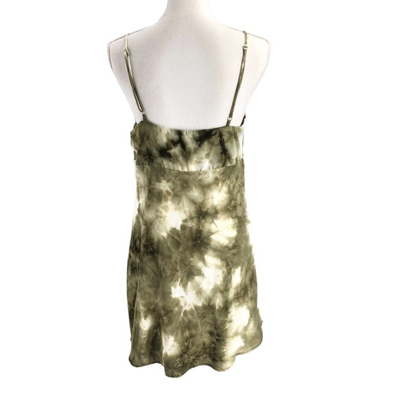 Lulu’s NEW Womens Size Large Cool Vibes Mini Slip Dress Tie Dye Cowl Neck - Picture 3 of 9